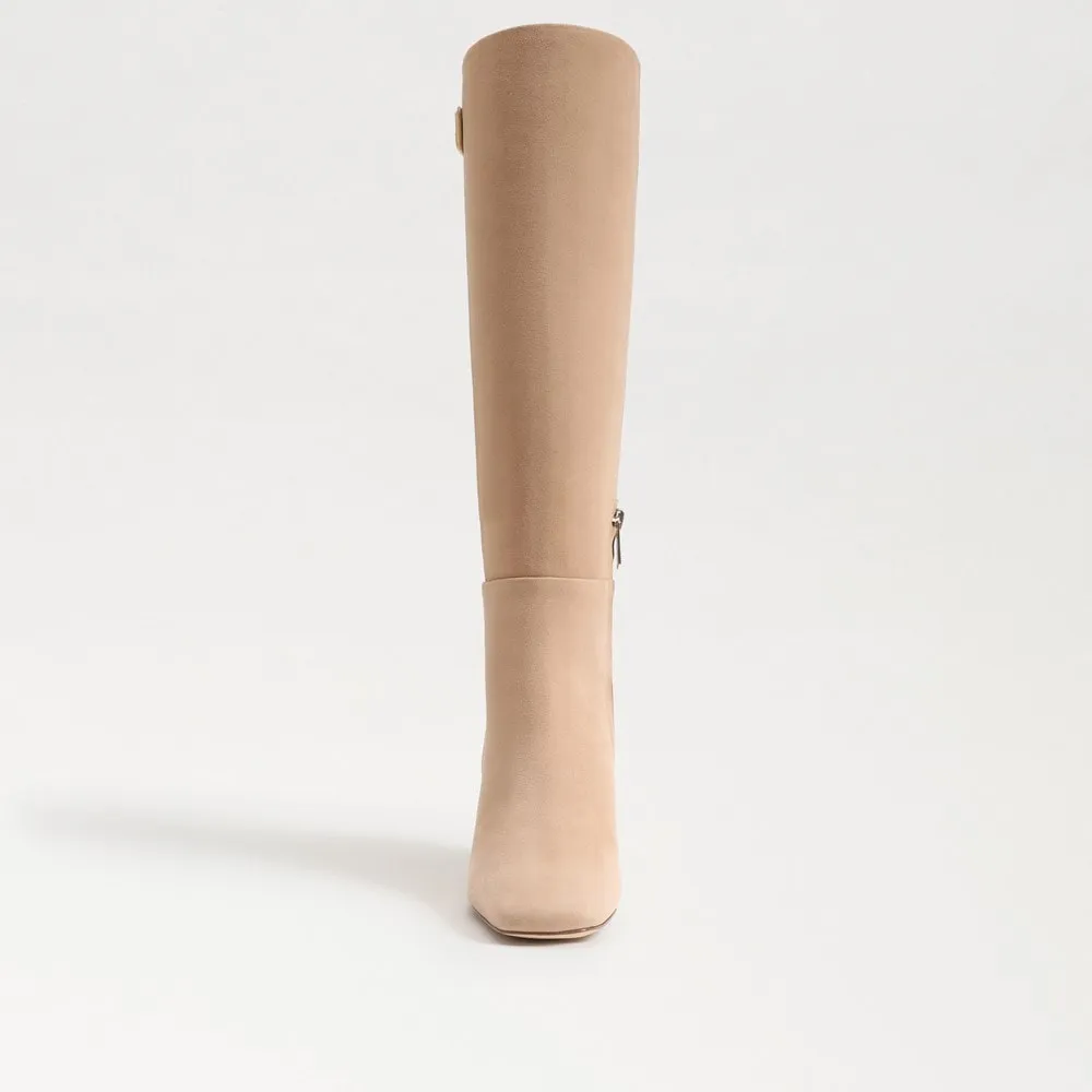 Faren Knee High Boot - Light Caramel Suede