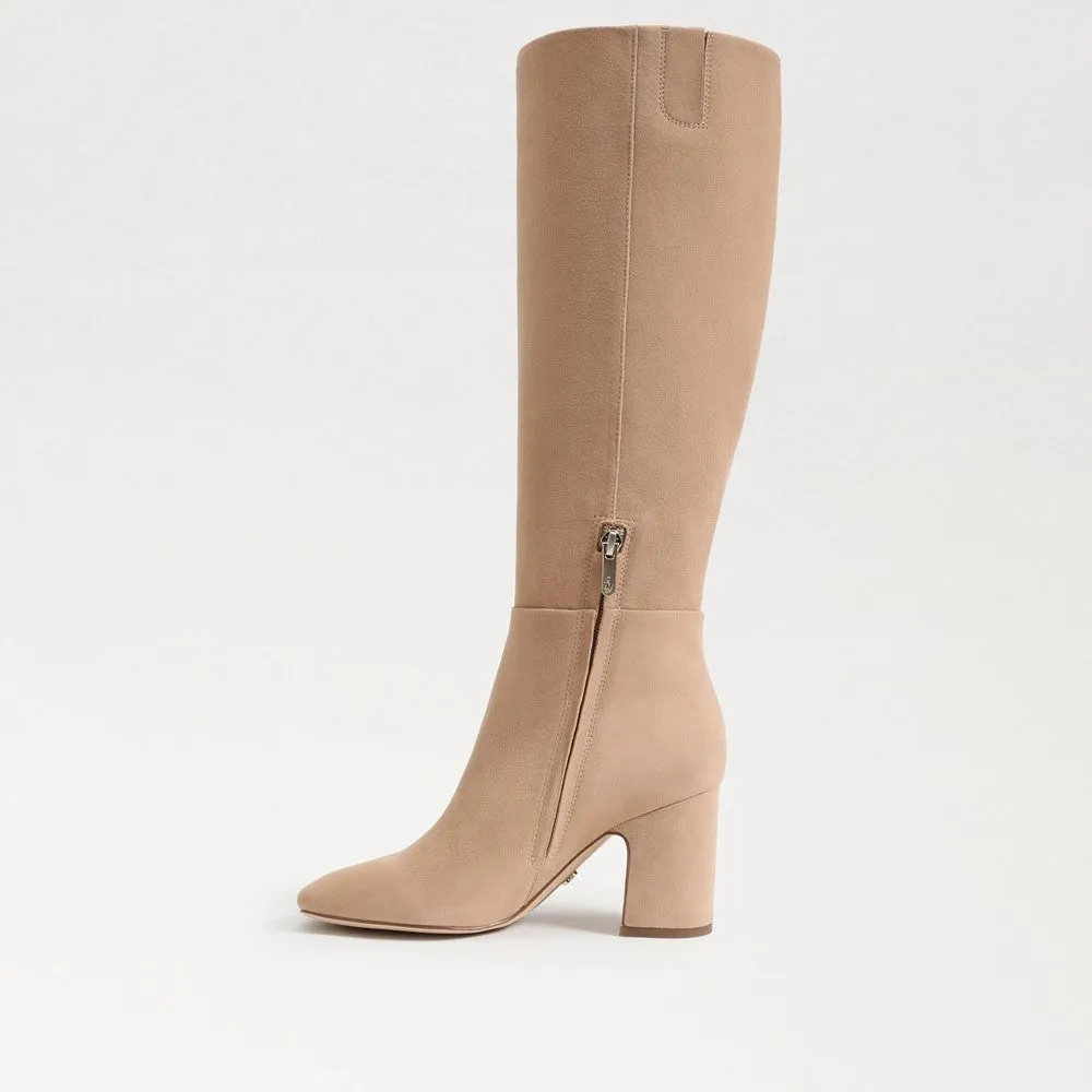 Faren Knee High Boot - Light Caramel Suede