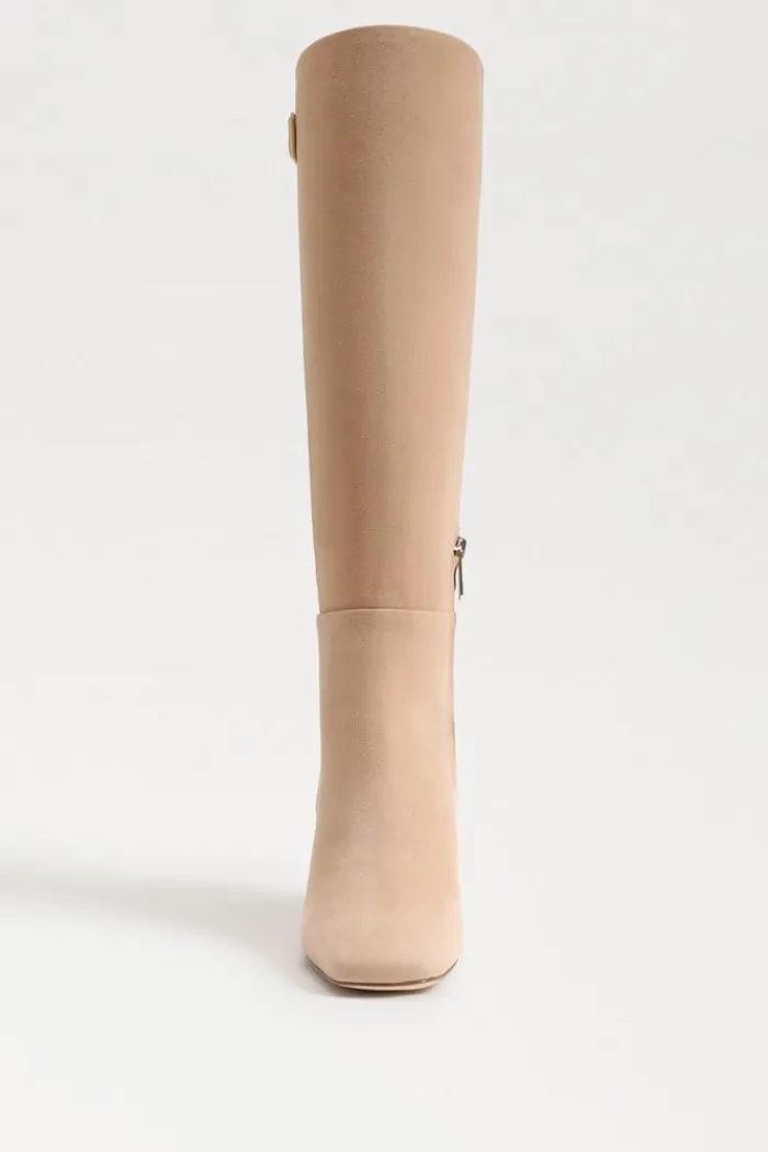 Faren Knee High Boot - Light Caramel Suede