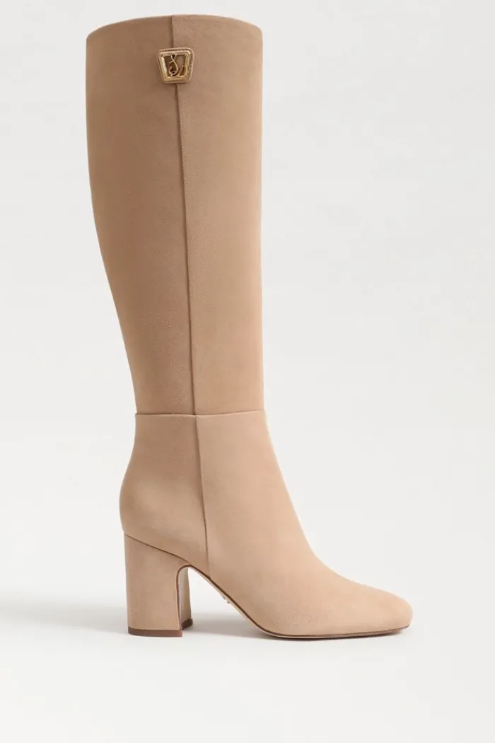 Faren Knee High Boot - Light Caramel Suede