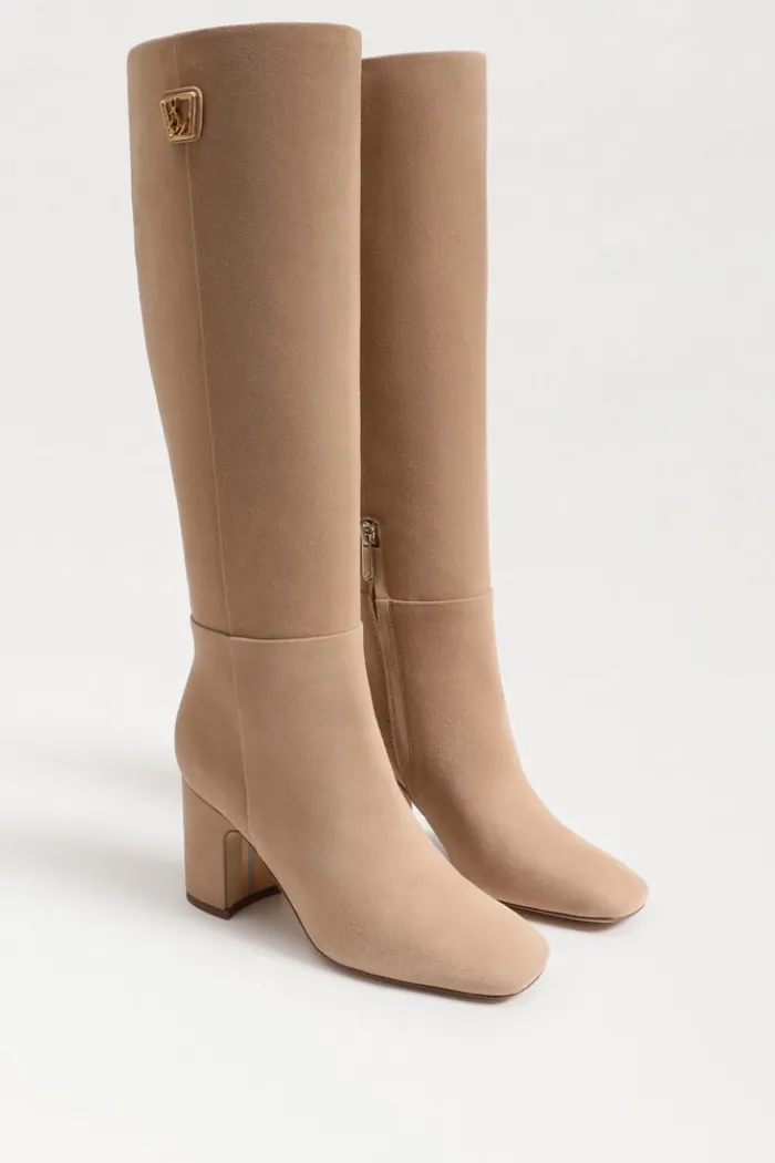Faren Knee High Boot - Light Caramel Suede