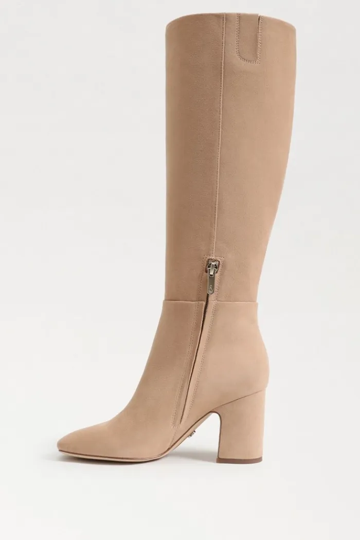 Faren Knee High Boot - Light Caramel Suede
