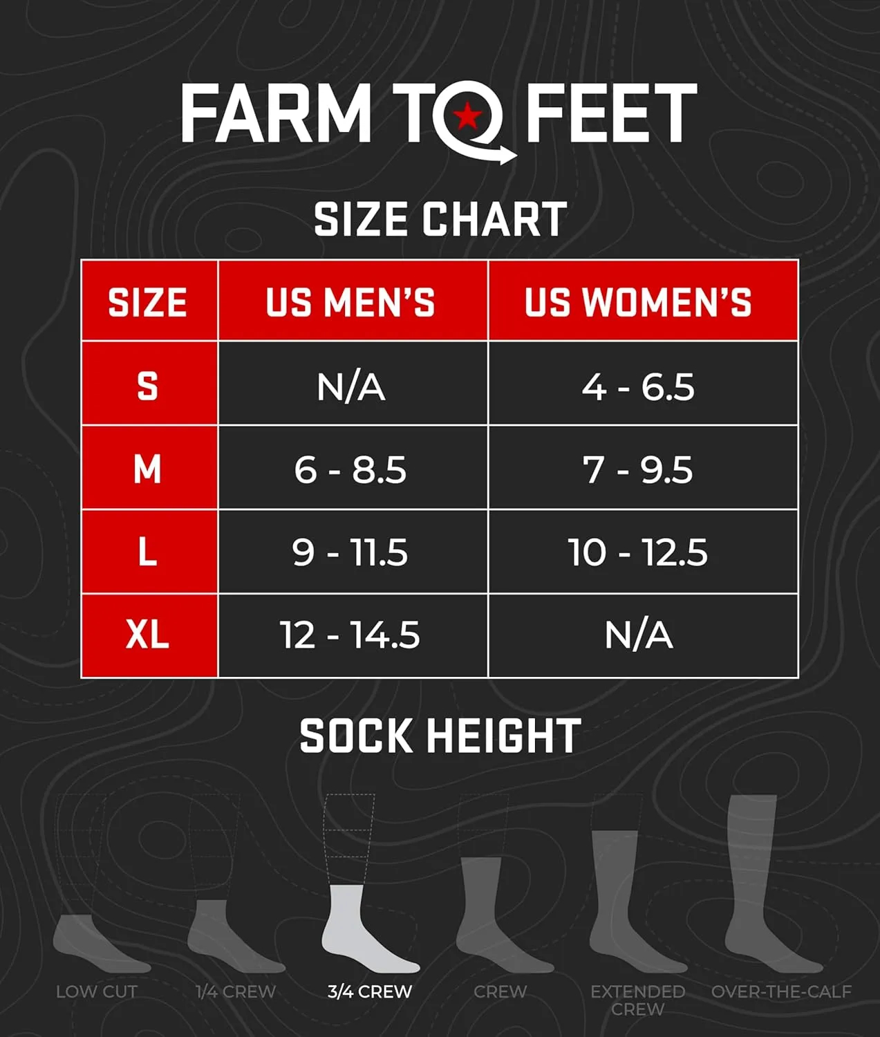 Farm to Feet Asheville Light Cushion 3/4 Crew Merino Wool Socks