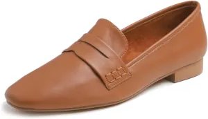 FEVERSOLE Women's Fashion Dress Comfort Low Heel Office Penny Loafer Flats