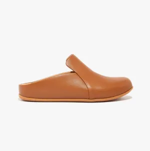 FitFlop CHRISSIE II HAUS Womens Leather Slippers Light Tan