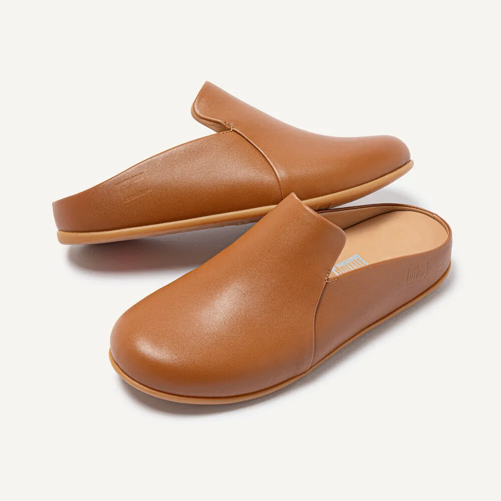 FitFlop CHRISSIE II HAUS Womens Leather Slippers Light Tan