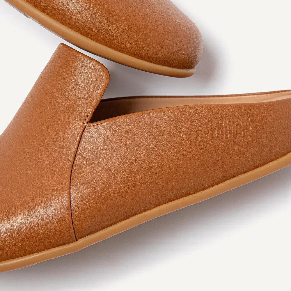 FitFlop CHRISSIE II HAUS Womens Leather Slippers Light Tan