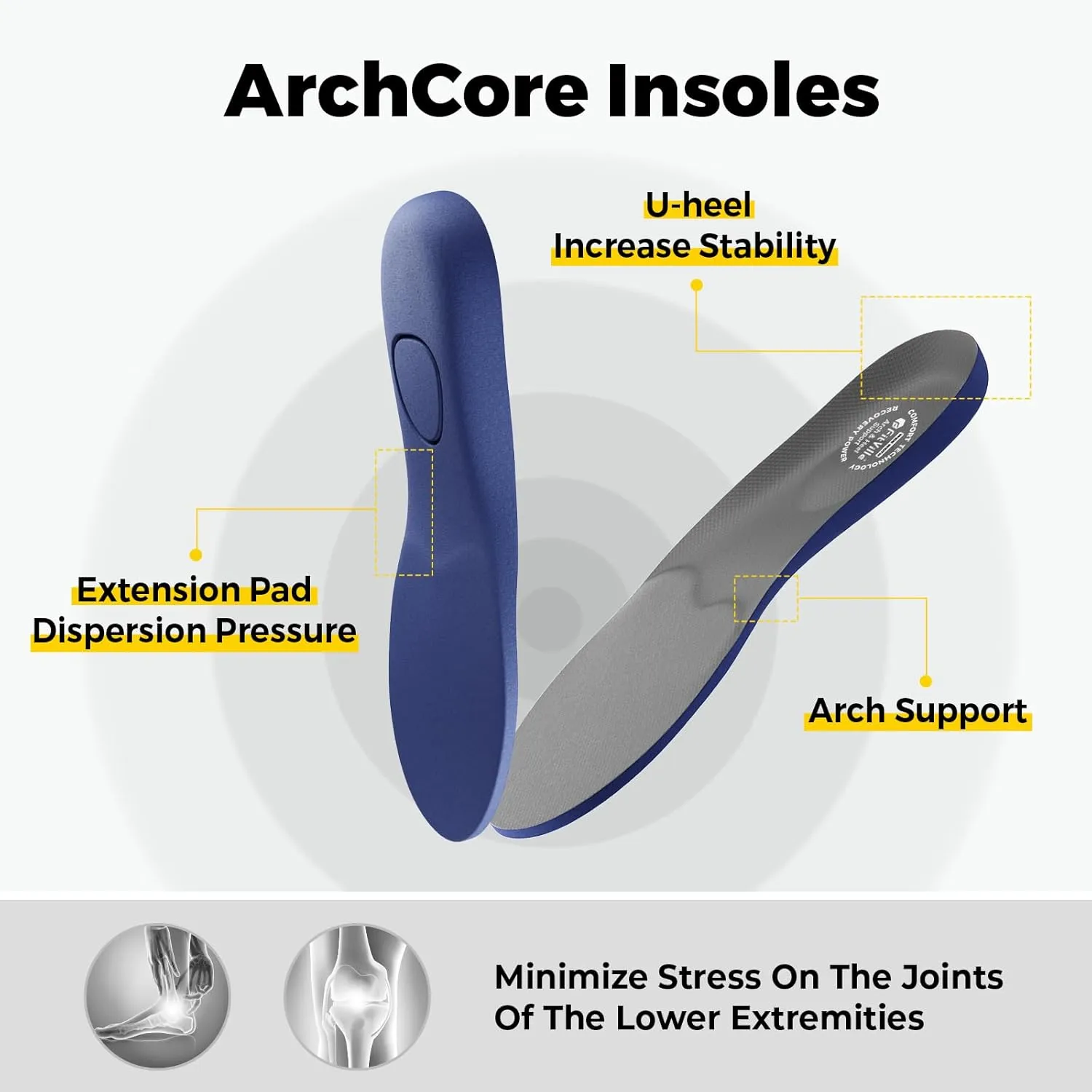 FitVille Men's Extra Wide Slip on Walking Shoes with Arch Support Men Slip on Sneakers for Foot Pain Relief-Stepease V2