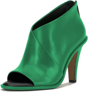 FOWT Women Chic Peep Toe Comfy Pumps High Heel Back Zipper Ladies Summer Party Dressy Shoes Size 4-16 US