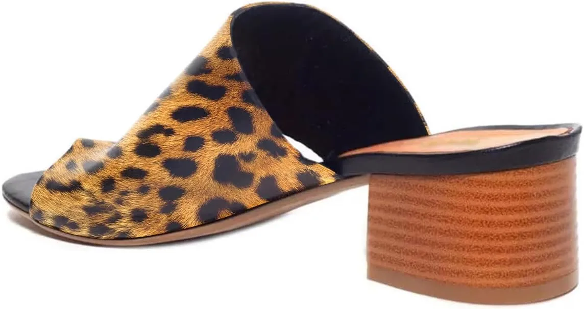 FOWT Women Round Toe Flip Flops Chunky Block Low Heel Slipper Mules Summer Beach Travel Sandal Shoes Size 4-16 US