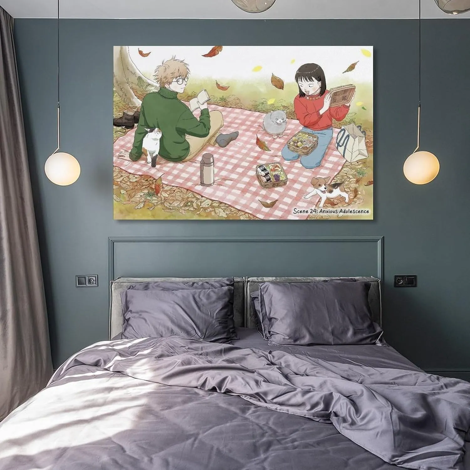 FRZYUDS Anime Skip And Loafer Poster Canvas Wall Art Posters For Room Aesthetic And Decor 1Canvas Painting Wall Art Poster for Bedroom Living Room Decor24x36inch(60x90cm)
