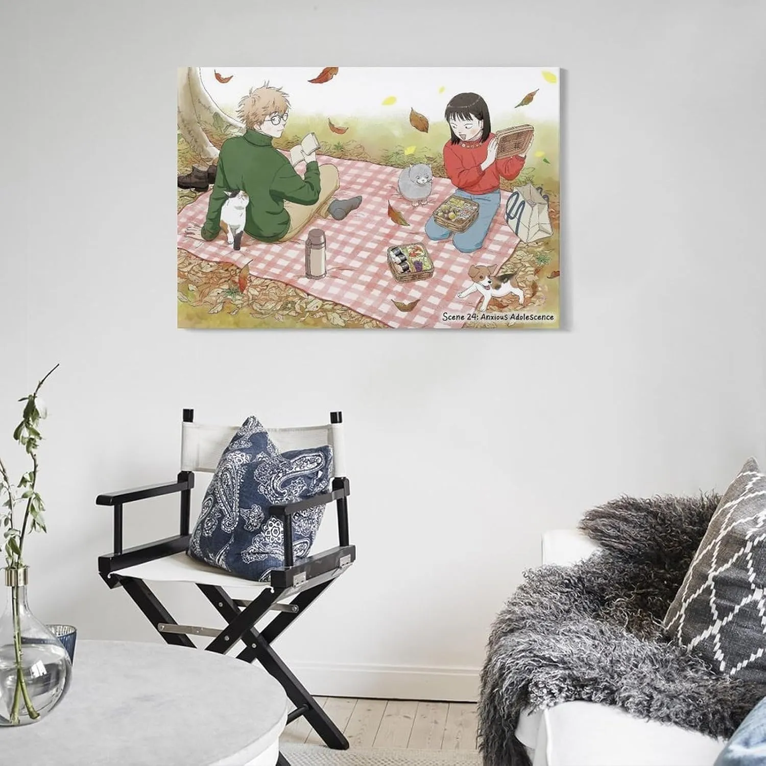 FRZYUDS Anime Skip And Loafer Poster Canvas Wall Art Posters For Room Aesthetic And Decor 1Canvas Painting Wall Art Poster for Bedroom Living Room Decor24x36inch(60x90cm)