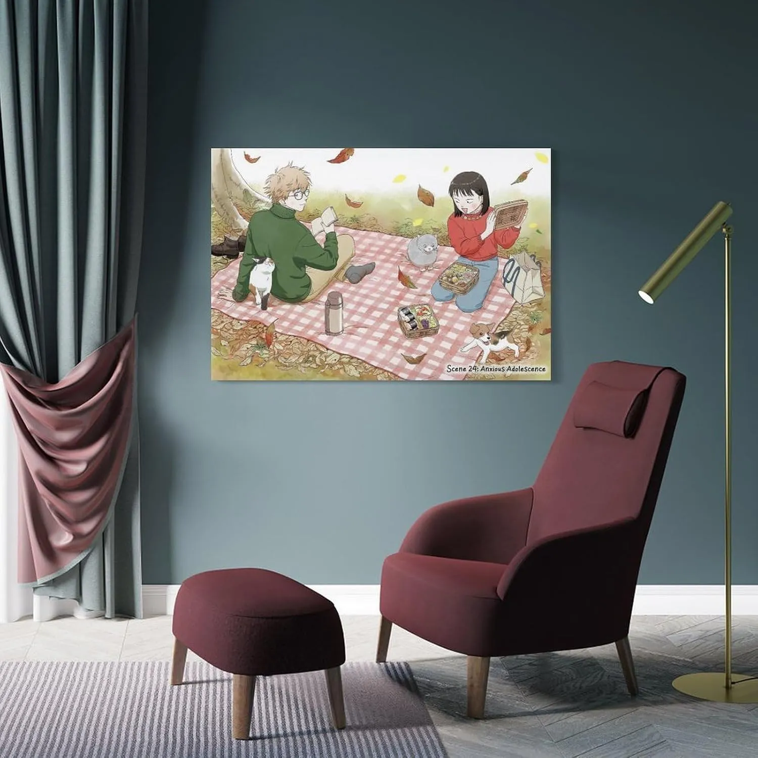 FRZYUDS Anime Skip And Loafer Poster Canvas Wall Art Posters For Room Aesthetic And Decor 1Canvas Painting Wall Art Poster for Bedroom Living Room Decor24x36inch(60x90cm)