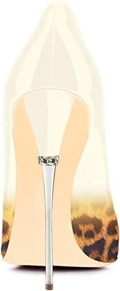 FSJ Women Sexy Slip On Formal Pumps Stiletto Heels Pointy Toe Chic Party Evening Dress Ladies Work Shoes Size 4-15 US