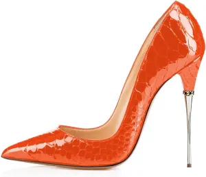 FSJ Women Sexy Slip On Formal Pumps Stiletto Heels Pointy Toe Chic Party Evening Dress Ladies Work Shoes Size 4-15 US