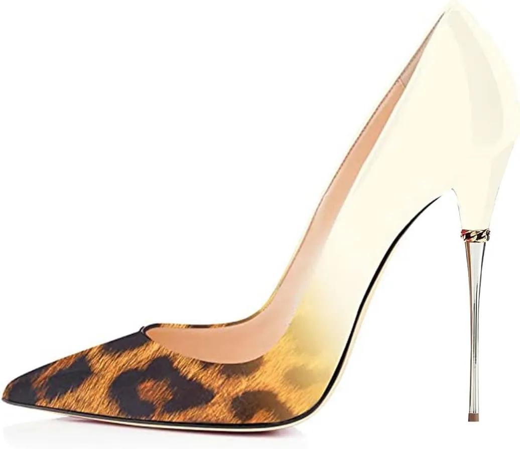 FSJ Women Sexy Slip On Formal Pumps Stiletto Heels Pointy Toe Chic Party Evening Dress Ladies Work Shoes Size 4-15 US
