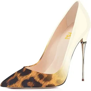FSJ Women Sexy Slip On Formal Pumps Stiletto Heels Pointy Toe Chic Party Evening Dress Ladies Work Shoes Size 4-15 US