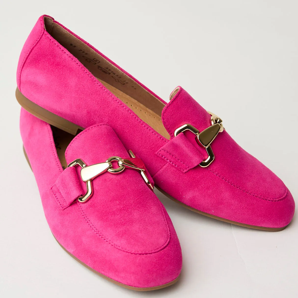 Gabor Fuchsia Suede Leather Loafers