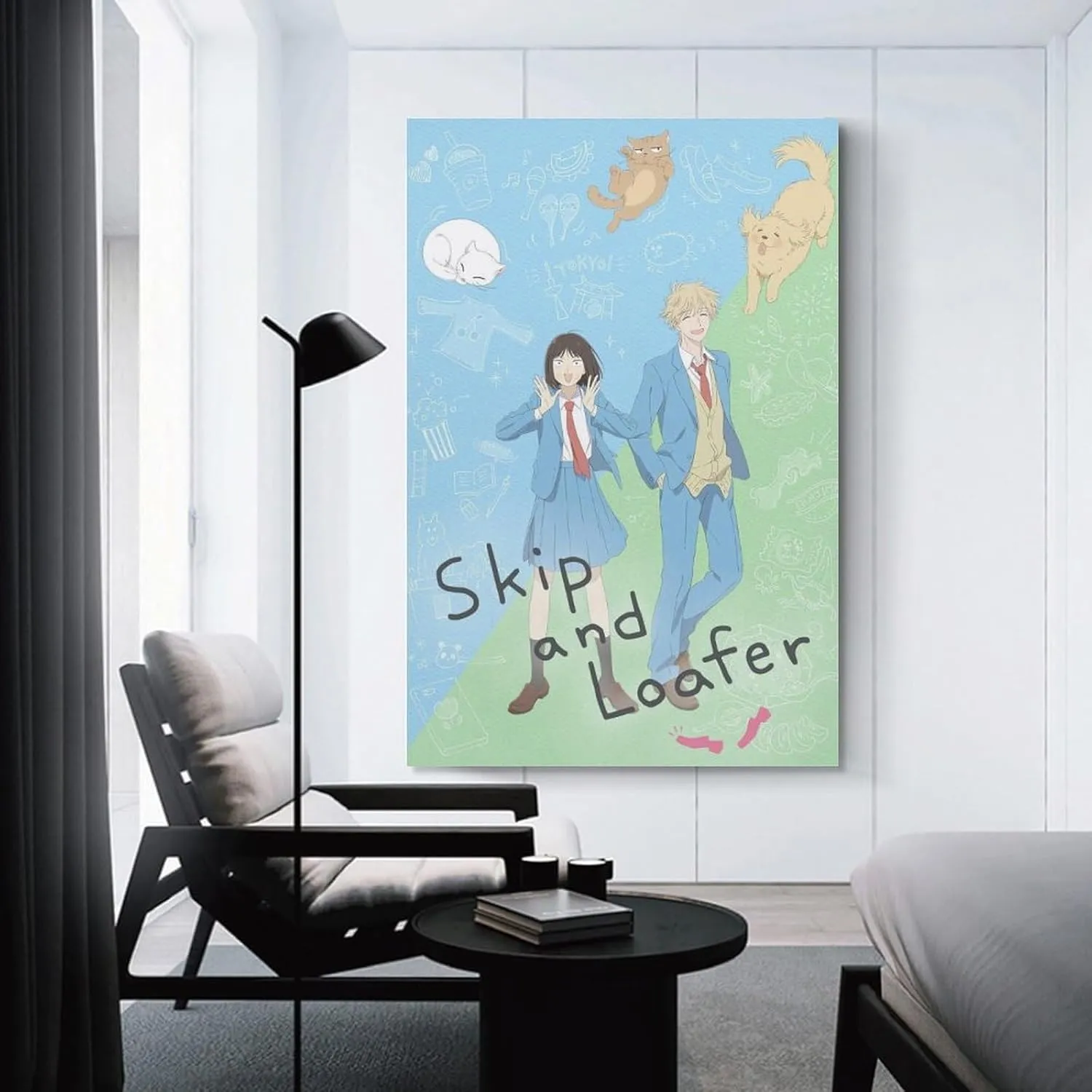 GAUSKY Anime Skip And Loafer Poster Canvas Wall Art Posters For Room Aesthetic And Decor 2 Poster For Bedroom Bathroom Living Room Office Kitchen Decor 16x24inch(40x60cm) Unframe-style