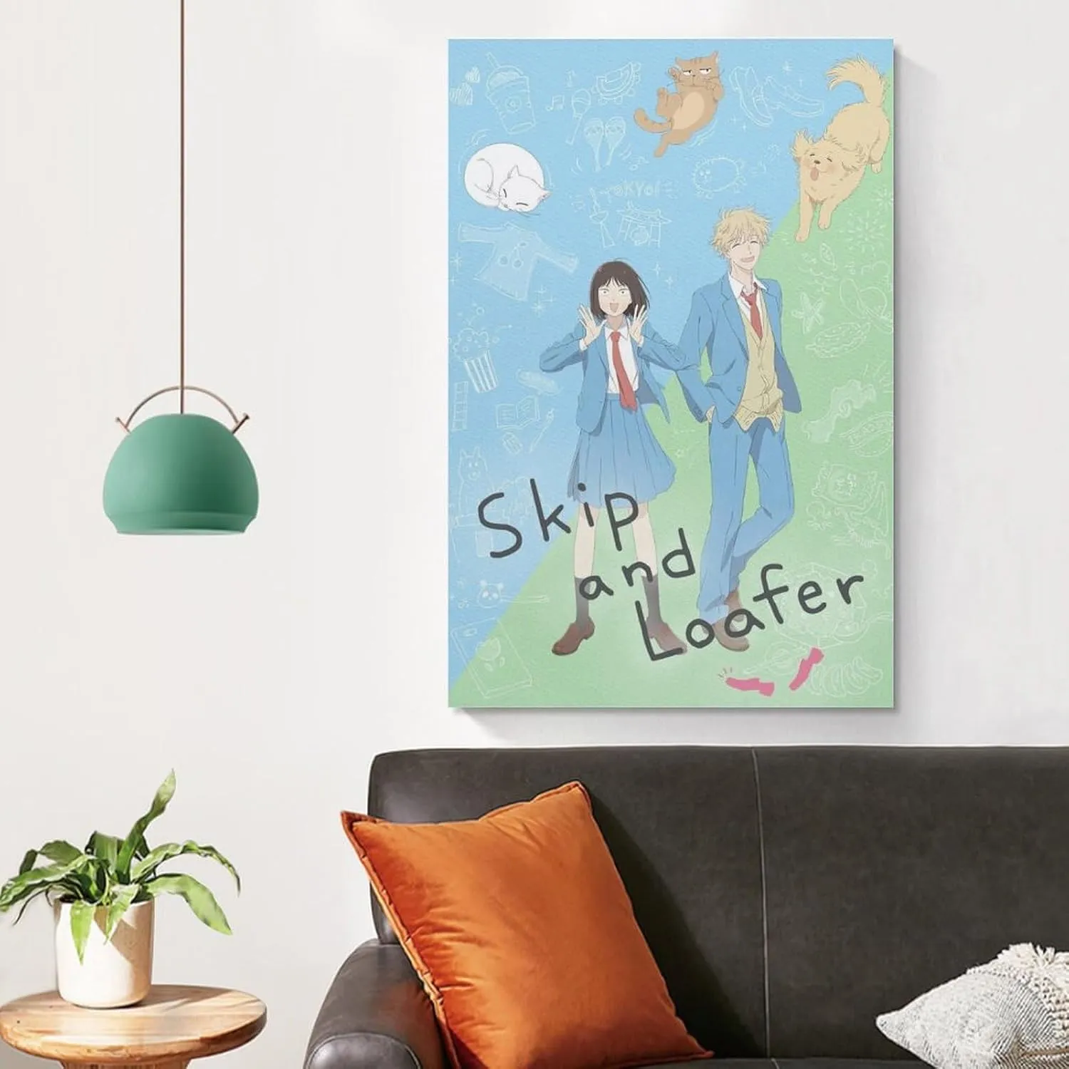 GAUSKY Anime Skip And Loafer Poster Canvas Wall Art Posters For Room Aesthetic And Decor 2 Poster For Bedroom Bathroom Living Room Office Kitchen Decor 16x24inch(40x60cm) Unframe-style