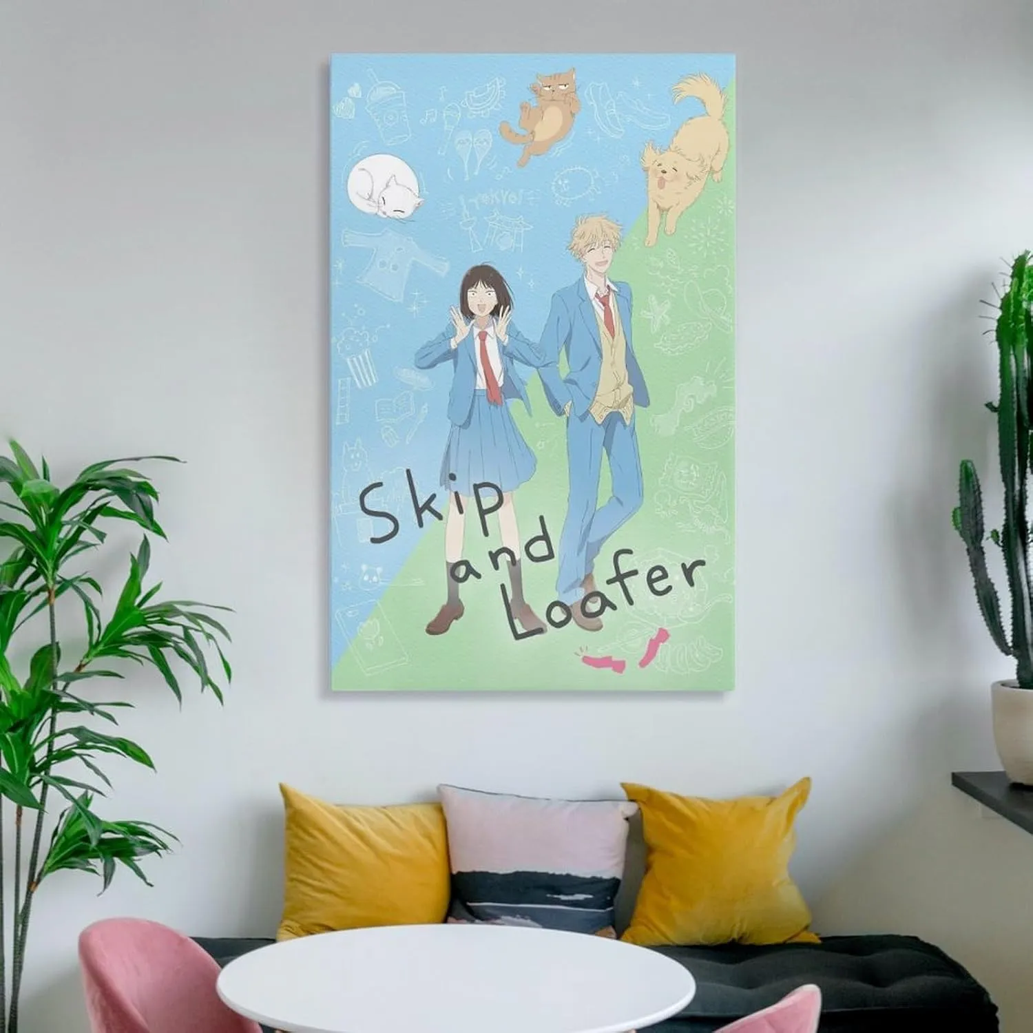 GAUSKY Anime Skip And Loafer Poster Canvas Wall Art Posters For Room Aesthetic And Decor 2 Poster For Bedroom Bathroom Living Room Office Kitchen Decor 16x24inch(40x60cm) Unframe-style