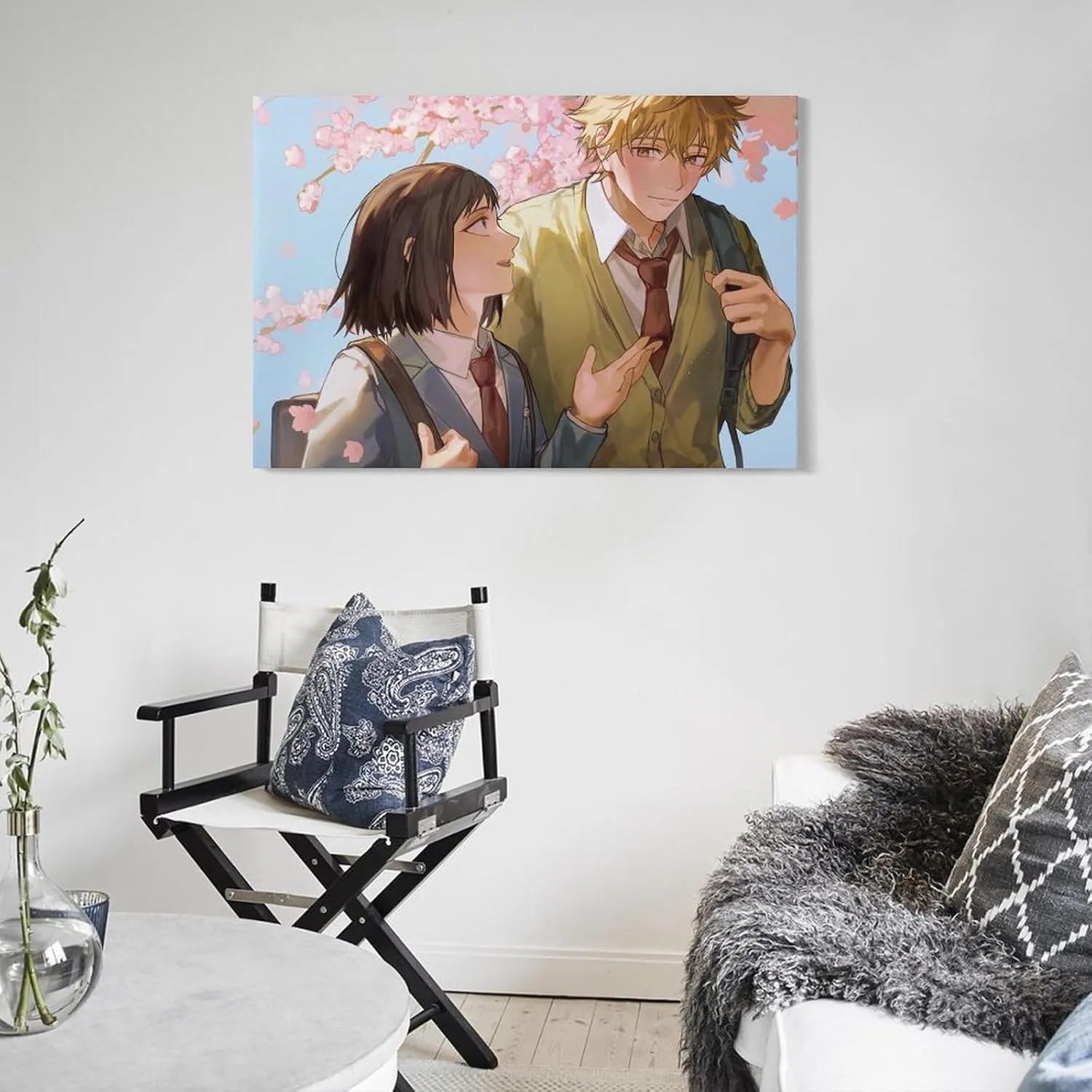 GAUSKY Anime Skip And Loafer Poster Canvas Wall Art Posters For Room Aesthetic And Decor 4 Poster For Bedroom Bathroom Living Room Office Kitchen Decor 16x24inch(40x60cm) Frame-style