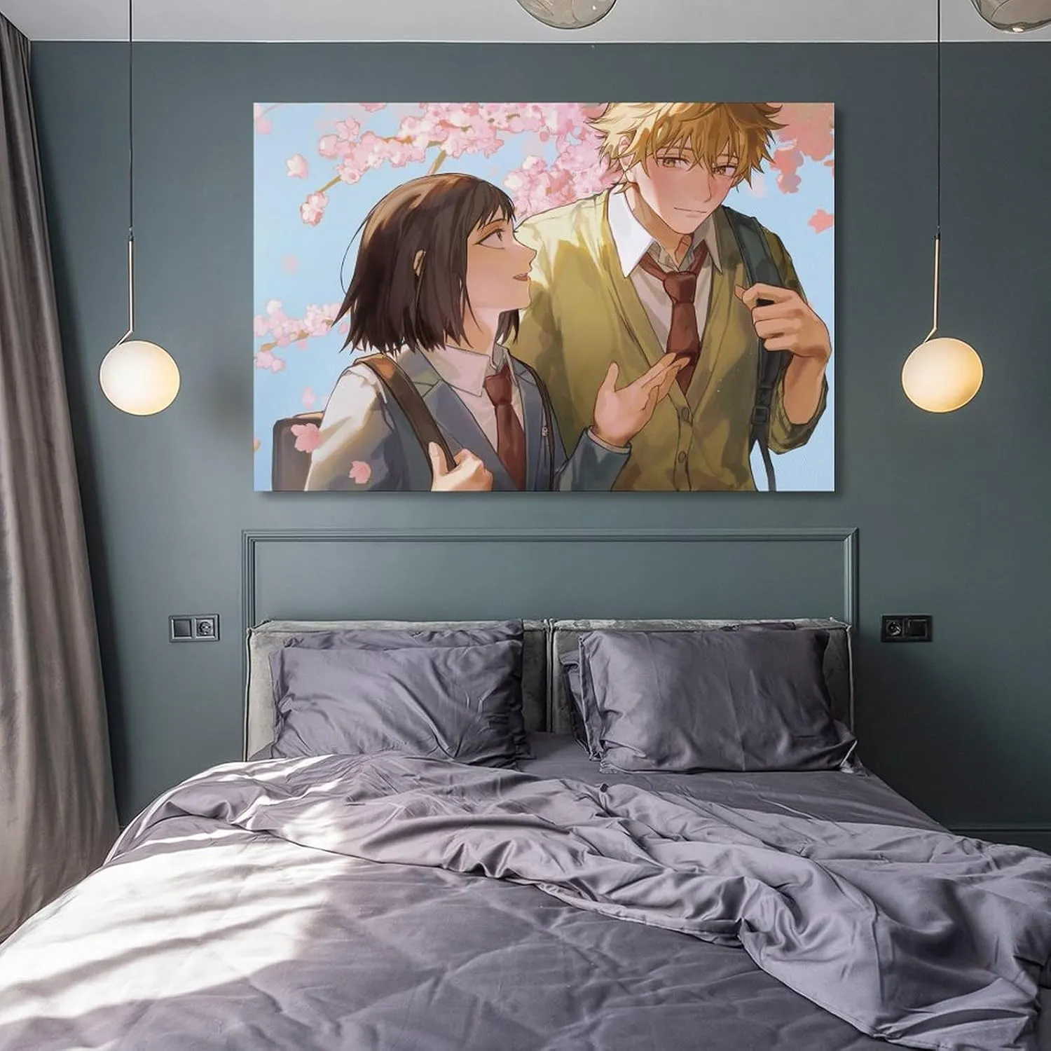GAUSKY Anime Skip And Loafer Poster Canvas Wall Art Posters For Room Aesthetic And Decor 4 Poster For Bedroom Bathroom Living Room Office Kitchen Decor 16x24inch(40x60cm) Frame-style