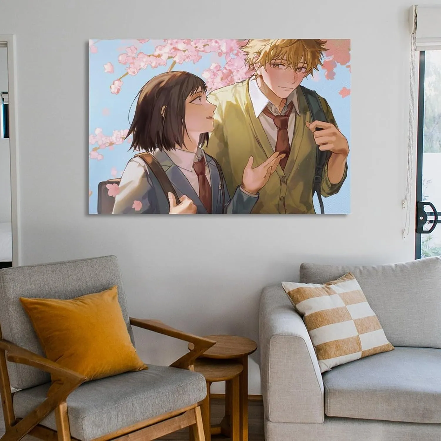 GAUSKY Anime Skip And Loafer Poster Canvas Wall Art Posters For Room Aesthetic And Decor 4 Poster For Bedroom Bathroom Living Room Office Kitchen Decor 16x24inch(40x60cm) Frame-style