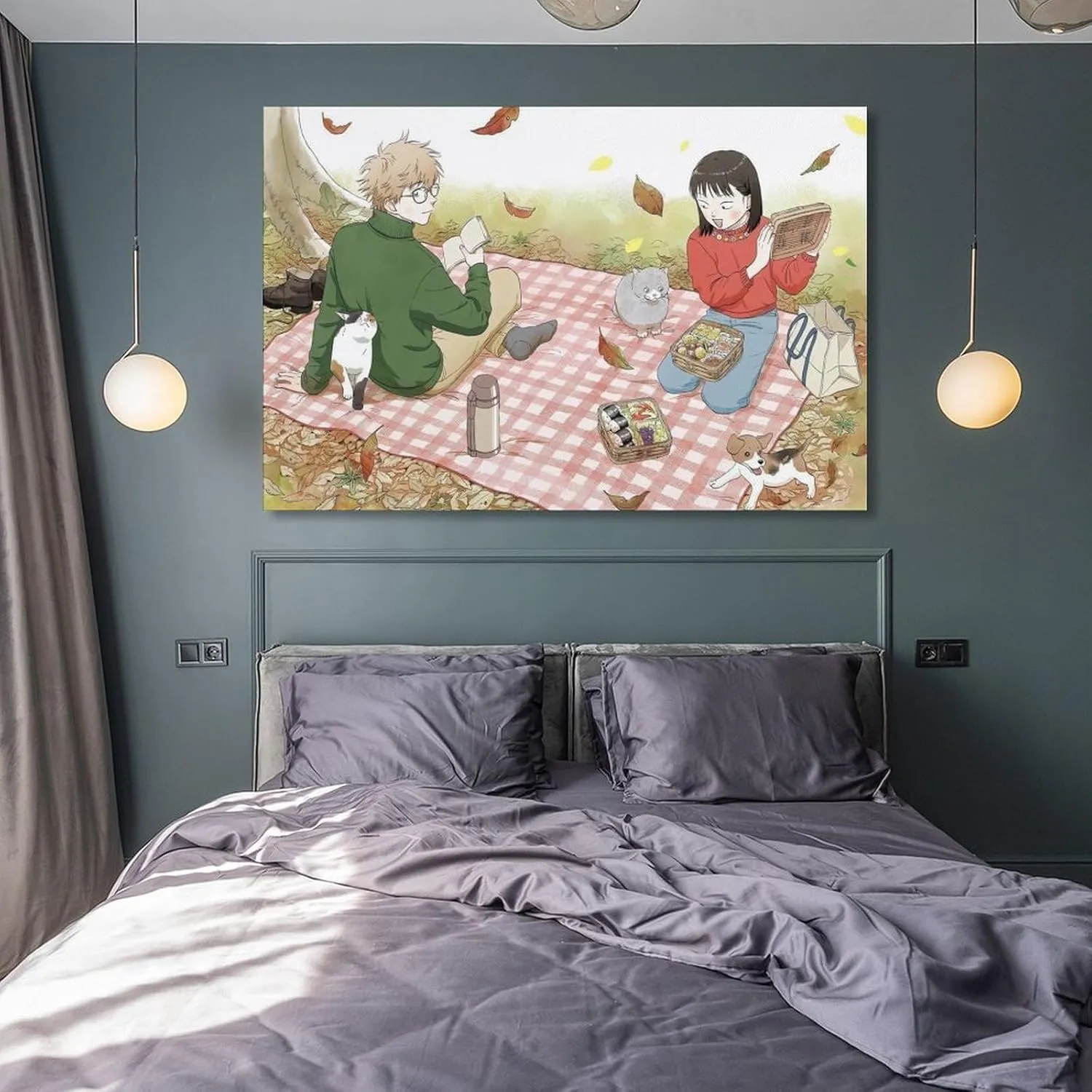 GAUSKY Anime Skip And Loafer Poster Canvas Wall Art Posters For Room Aesthetic And Decor 5 Poster For Bedroom Bathroom Living Room Office Kitchen Decor 16x24inch(40x60cm) Frame-style