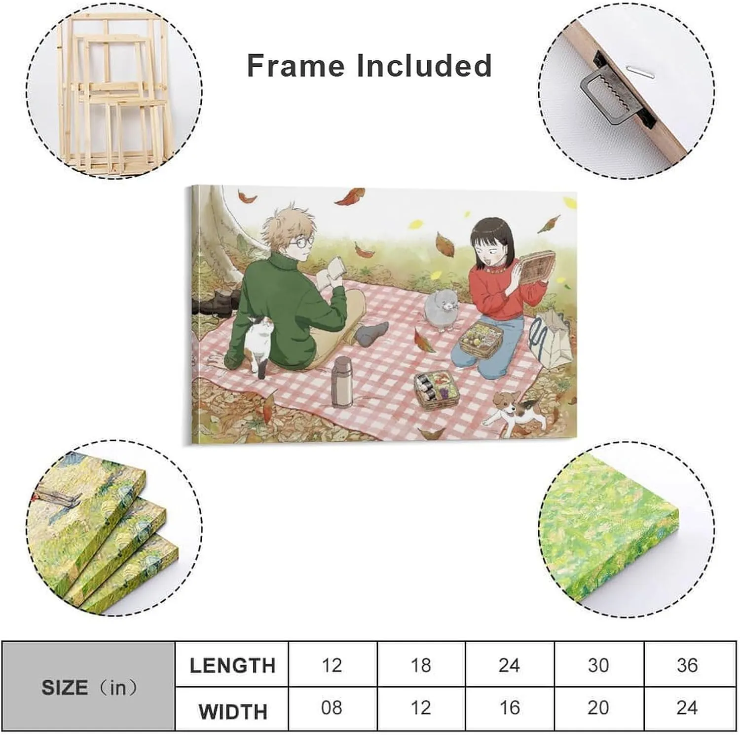 GAUSKY Anime Skip And Loafer Poster Canvas Wall Art Posters For Room Aesthetic And Decor 5 Poster For Bedroom Bathroom Living Room Office Kitchen Decor 16x24inch(40x60cm) Frame-style