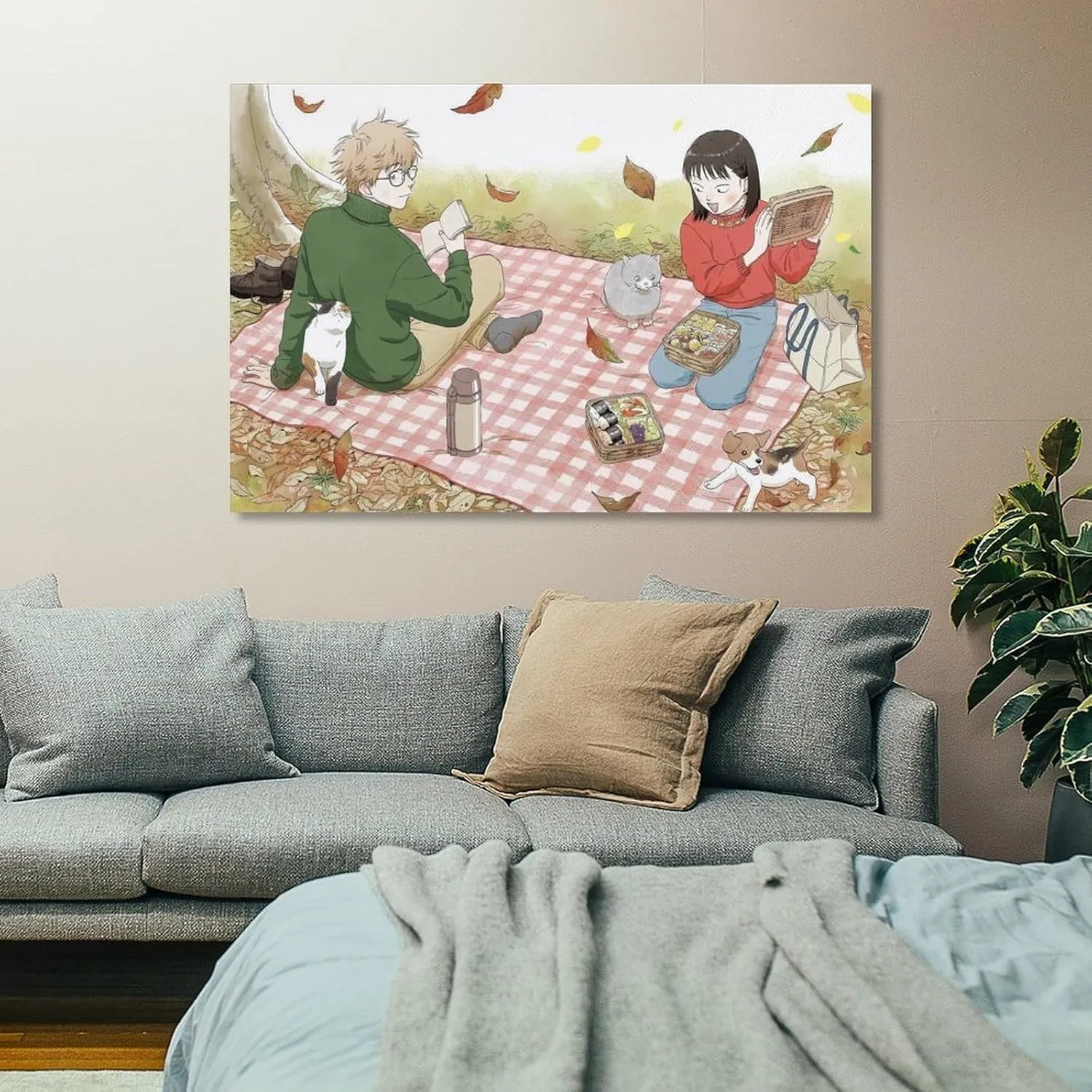 GAUSKY Anime Skip And Loafer Poster Canvas Wall Art Posters For Room Aesthetic And Decor 5 Poster For Bedroom Bathroom Living Room Office Kitchen Decor 16x24inch(40x60cm) Frame-style