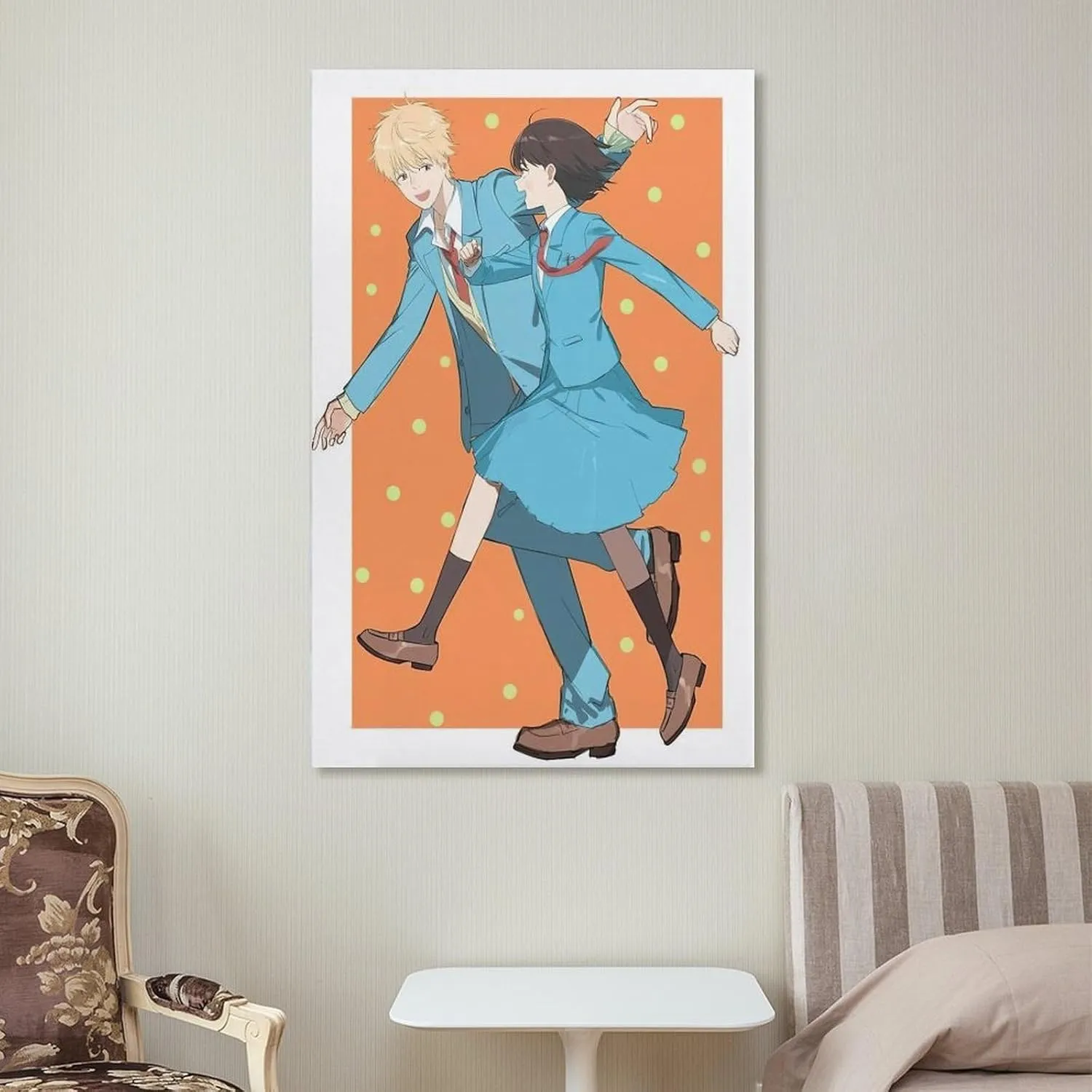 GAUSKY Anime Skip And Loafer Poster Canvas Wall Art Posters For Room Aesthetic And Decor 6 Poster For Bedroom Bathroom Living Room Office Kitchen Decor 12x18inch(30x45cm) Frame-style