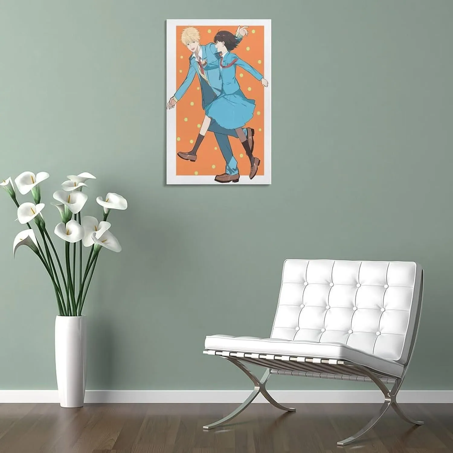 GAUSKY Anime Skip And Loafer Poster Canvas Wall Art Posters For Room Aesthetic And Decor 6 Poster For Bedroom Bathroom Living Room Office Kitchen Decor 12x18inch(30x45cm) Frame-style