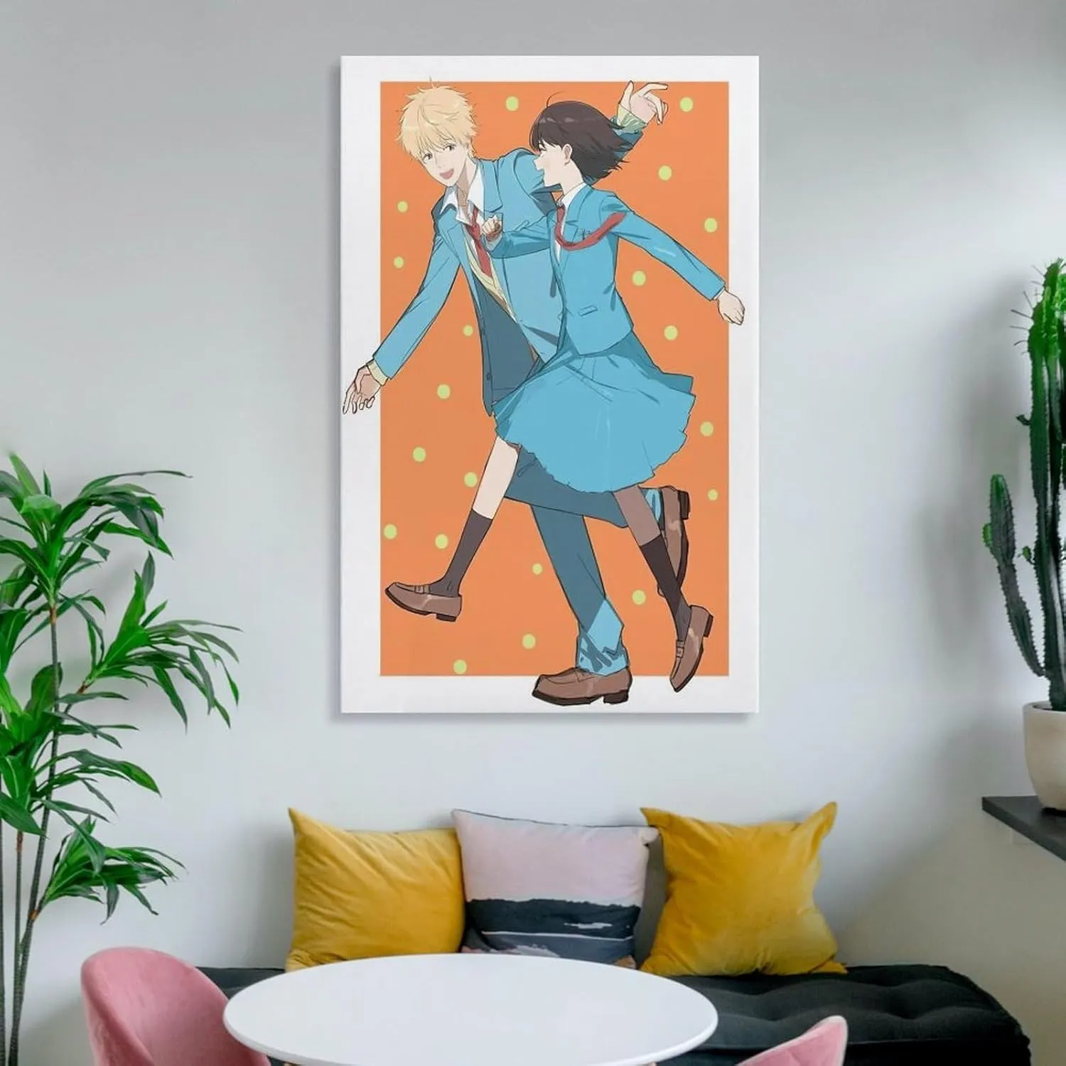 GAUSKY Anime Skip And Loafer Poster Canvas Wall Art Posters For Room Aesthetic And Decor 6 Poster For Bedroom Bathroom Living Room Office Kitchen Decor 12x18inch(30x45cm) Frame-style