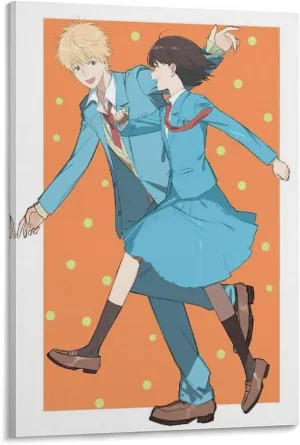 GAUSKY Anime Skip And Loafer Poster Canvas Wall Art Posters For Room Aesthetic And Decor 6 Poster For Bedroom Bathroom Living Room Office Kitchen Decor 12x18inch(30x45cm) Frame-style