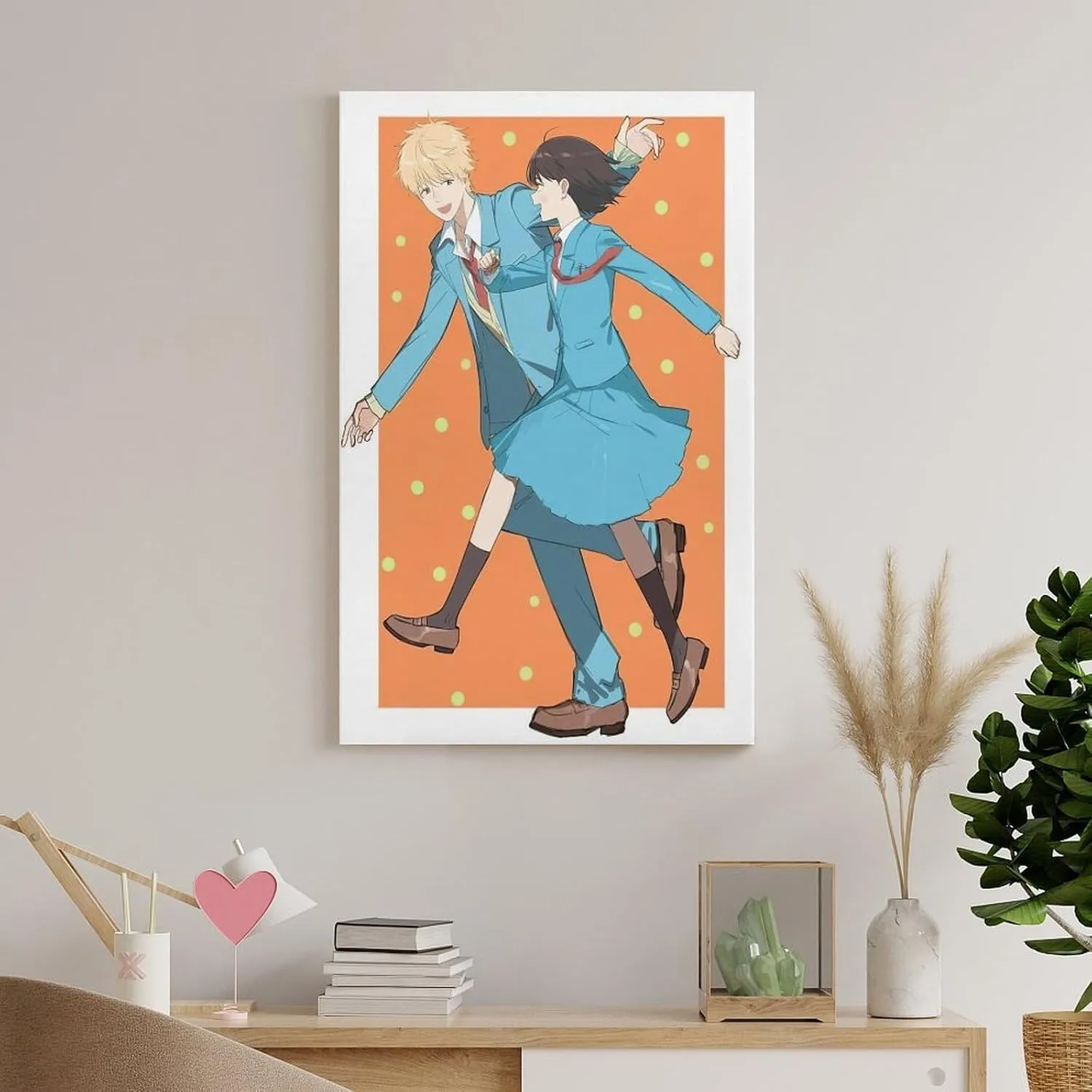 GAUSKY Anime Skip And Loafer Poster Canvas Wall Art Posters For Room Aesthetic And Decor 6 Poster For Bedroom Bathroom Living Room Office Kitchen Decor 12x18inch(30x45cm) Frame-style