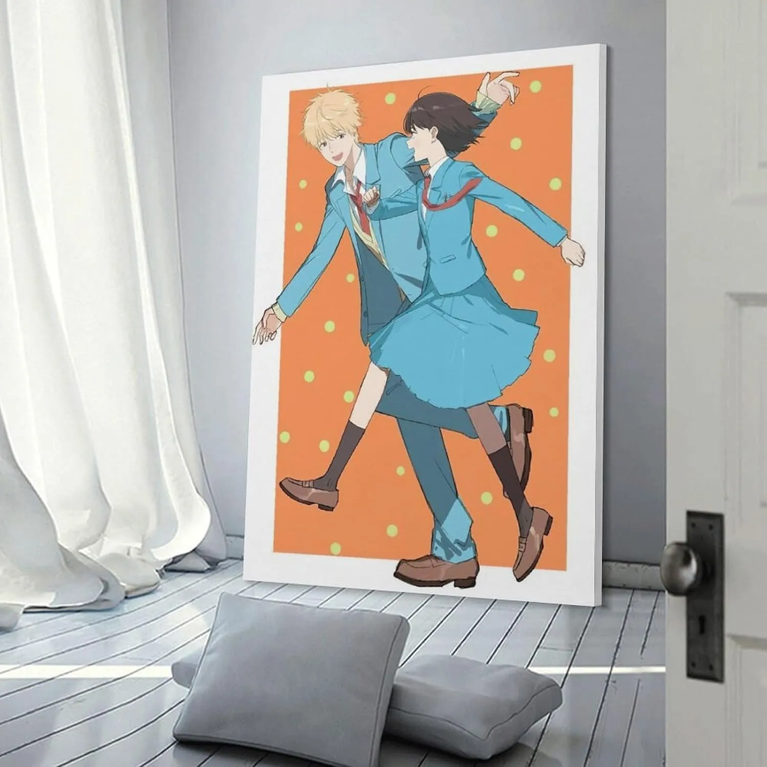 GAUSKY Anime Skip And Loafer Poster Canvas Wall Art Posters For Room Aesthetic And Decor 6 Poster For Bedroom Bathroom Living Room Office Kitchen Decor 12x18inch(30x45cm) Frame-style
