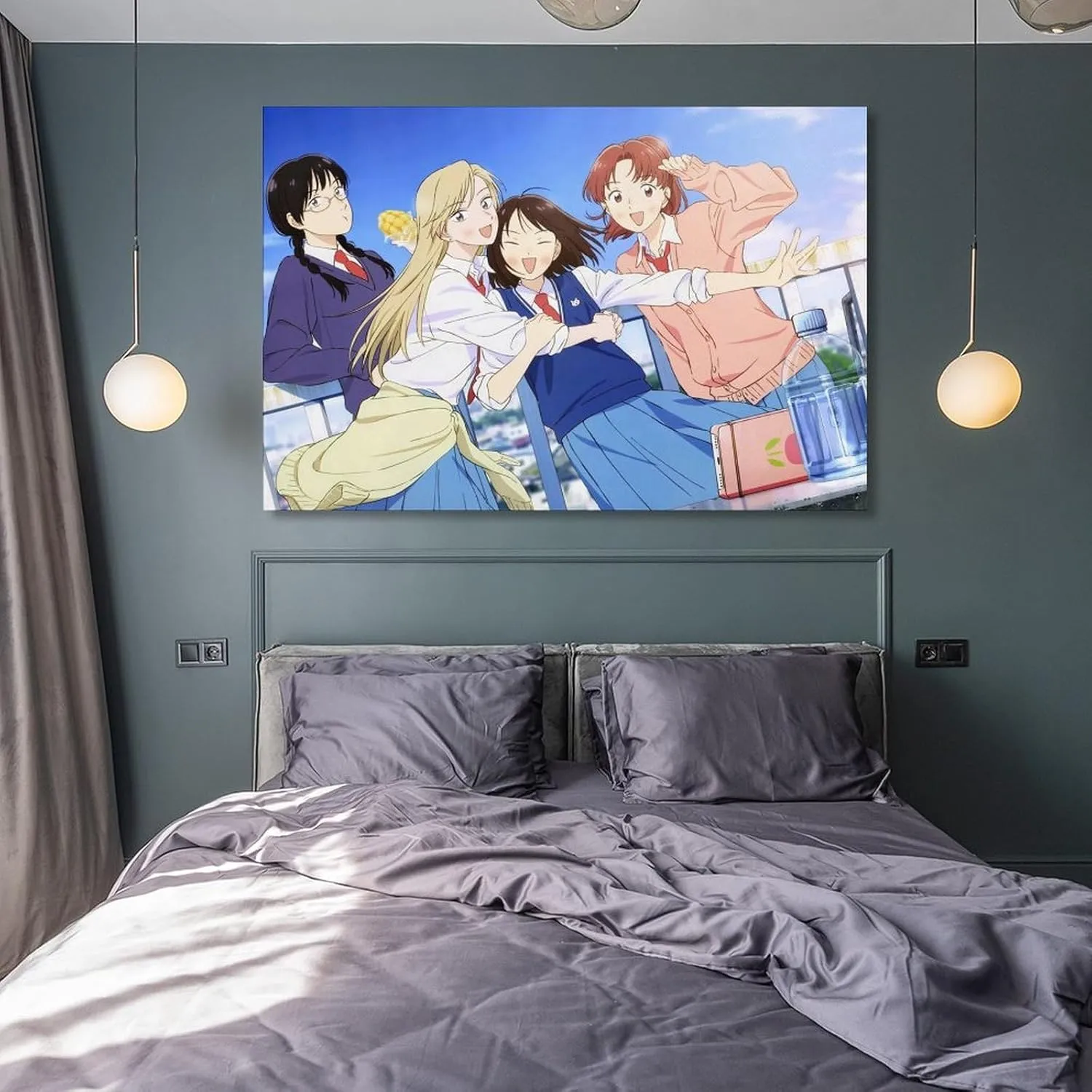 GAUSKY Anime Skip And Loafer Poster Canvas Wall Art Posters For Room Aesthetic And Decor 7 Poster For Bedroom Bathroom Living Room Office Kitchen Decor 16x24inch(40x60cm) Frame-style