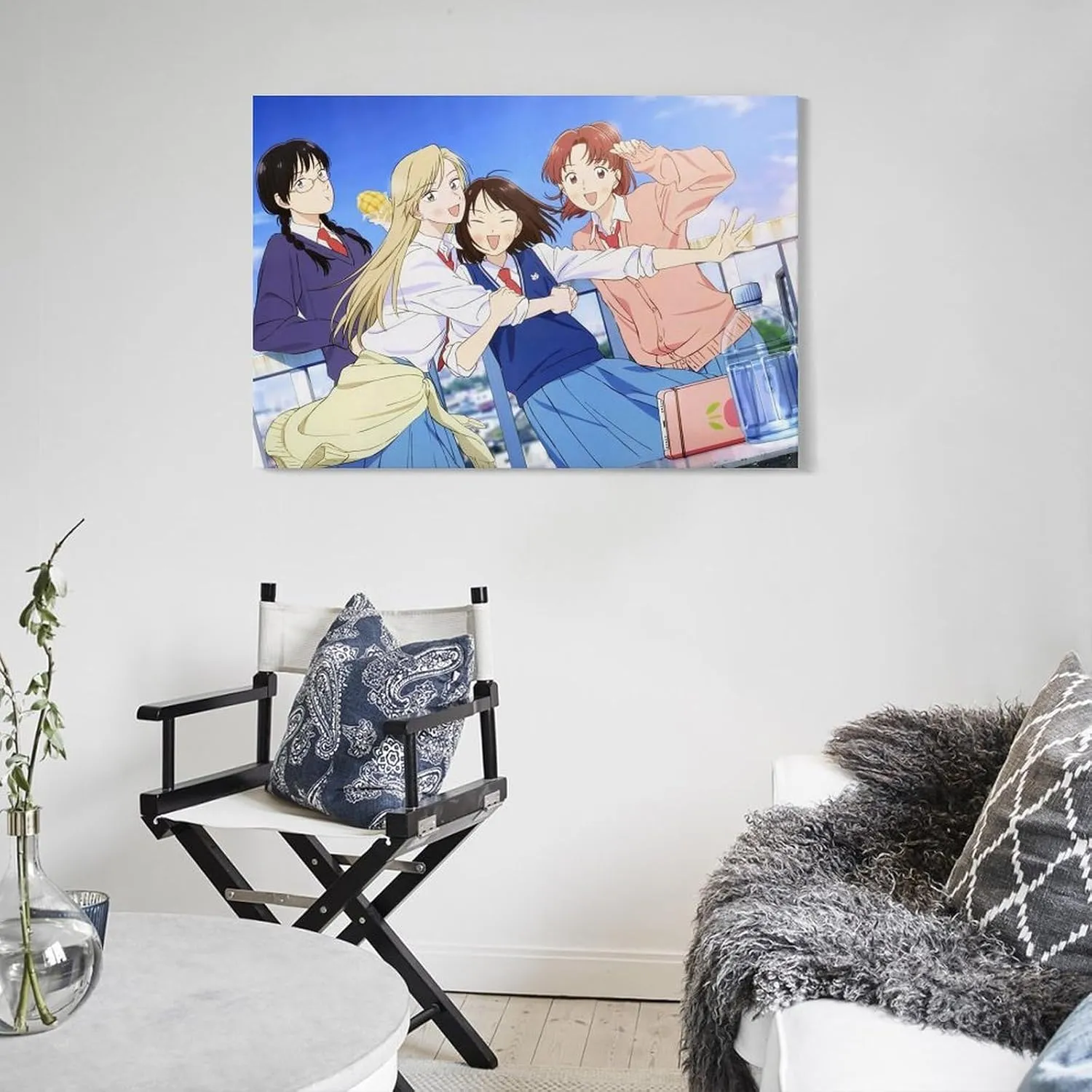 GAUSKY Anime Skip And Loafer Poster Canvas Wall Art Posters For Room Aesthetic And Decor 7 Poster For Bedroom Bathroom Living Room Office Kitchen Decor 16x24inch(40x60cm) Frame-style