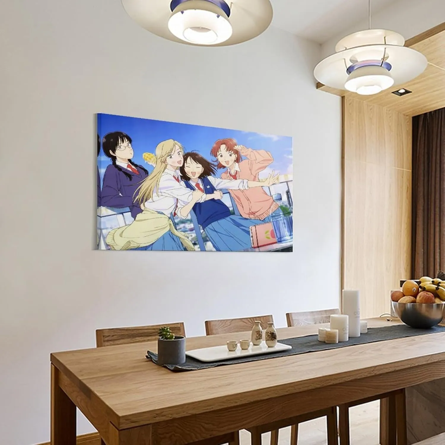 GAUSKY Anime Skip And Loafer Poster Canvas Wall Art Posters For Room Aesthetic And Decor 7 Poster For Bedroom Bathroom Living Room Office Kitchen Decor 16x24inch(40x60cm) Frame-style