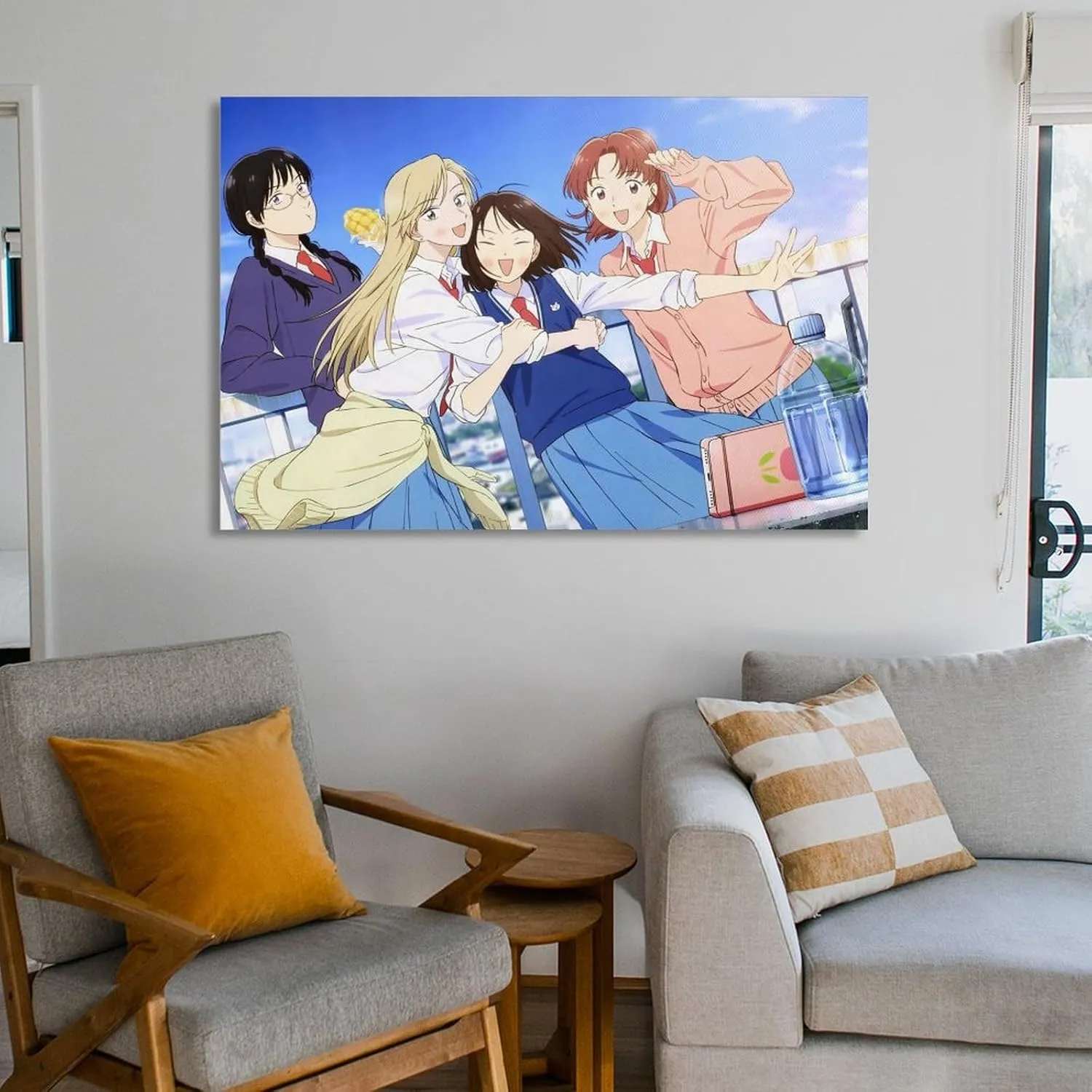 GAUSKY Anime Skip And Loafer Poster Canvas Wall Art Posters For Room Aesthetic And Decor 7 Poster For Bedroom Bathroom Living Room Office Kitchen Decor 16x24inch(40x60cm) Frame-style