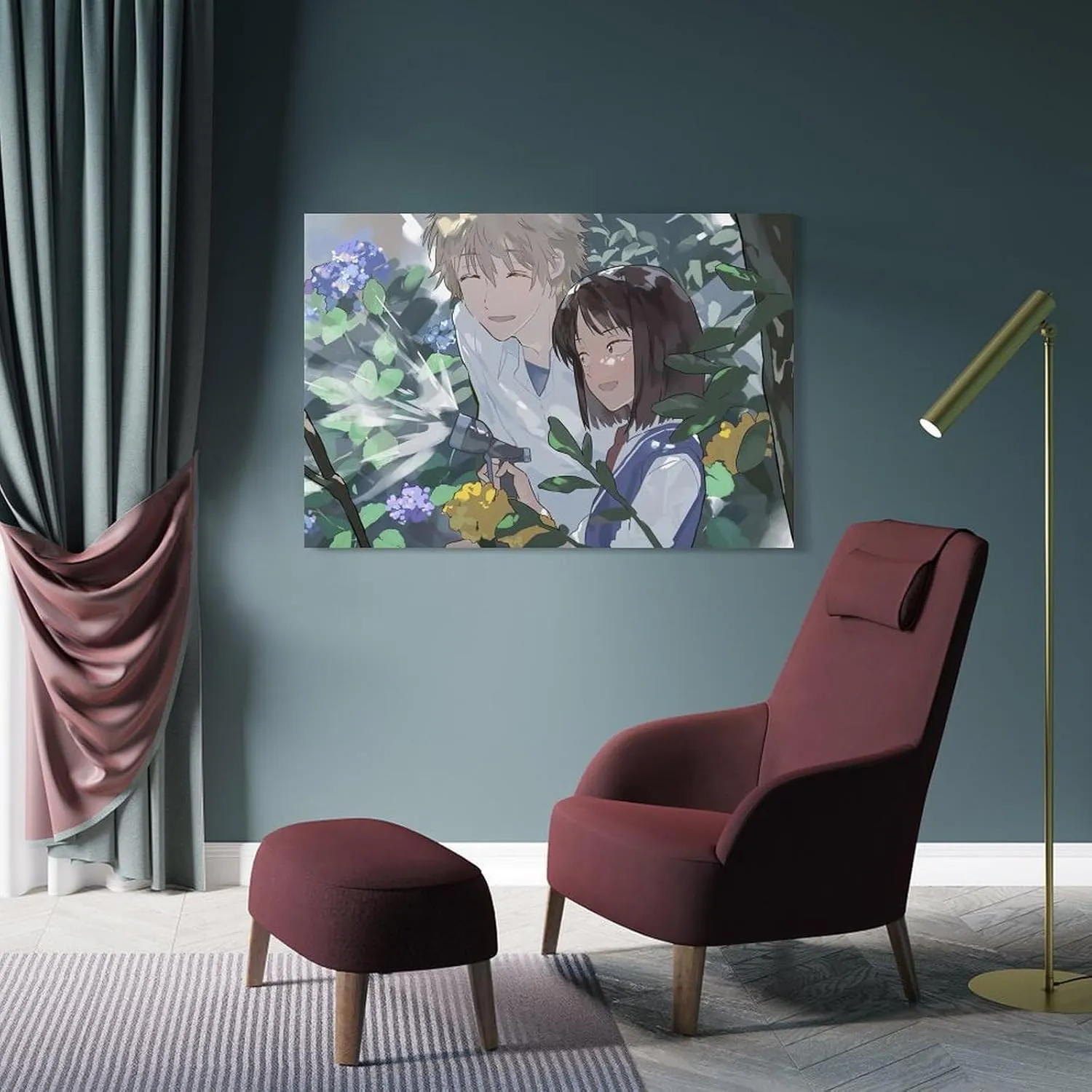 GAUSKY Anime Skip And Loafer Poster Canvas Wall Art Posters For Room Aesthetic And Decor 8 Poster For Bedroom Bathroom Living Room Office Kitchen Decor 12x18inch(30x45cm) Frame-style