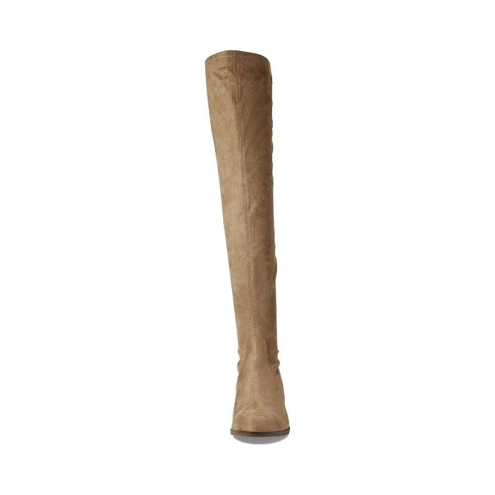 Georgette Taupe Over The Knee Boots