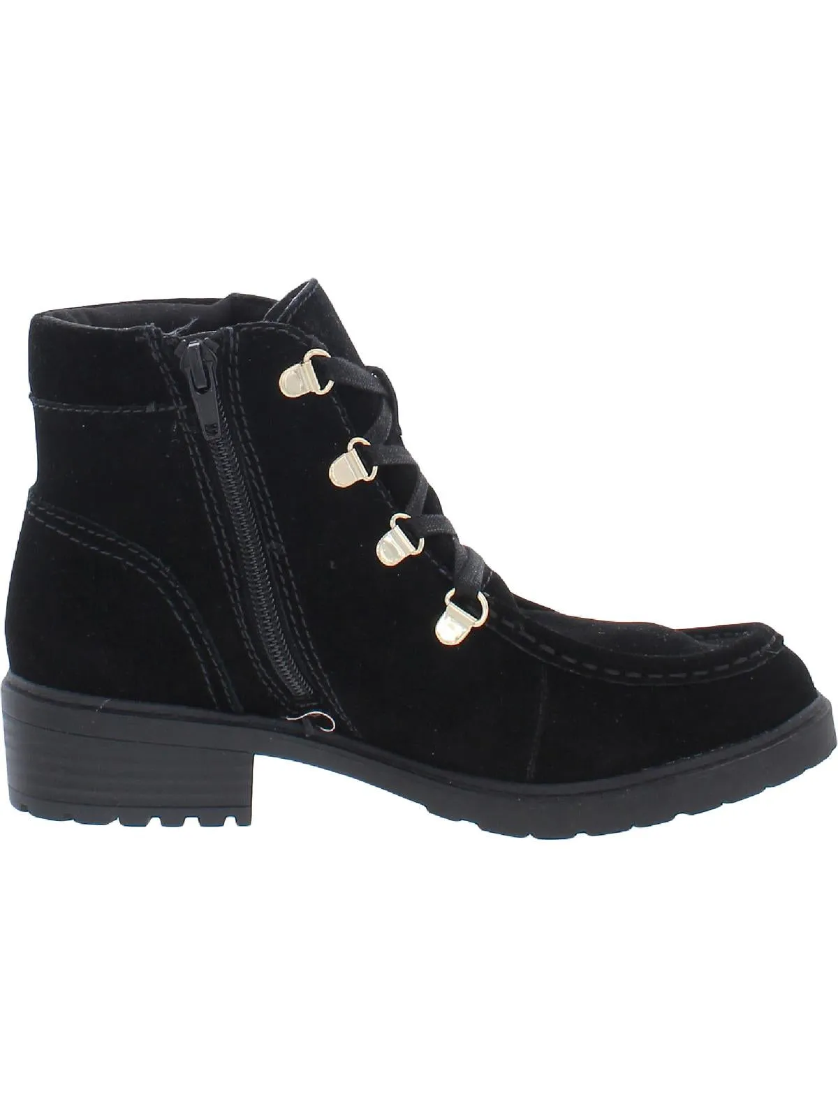Giani Bernini Bertey Lace-Up Lug Sole Booties Black 6M