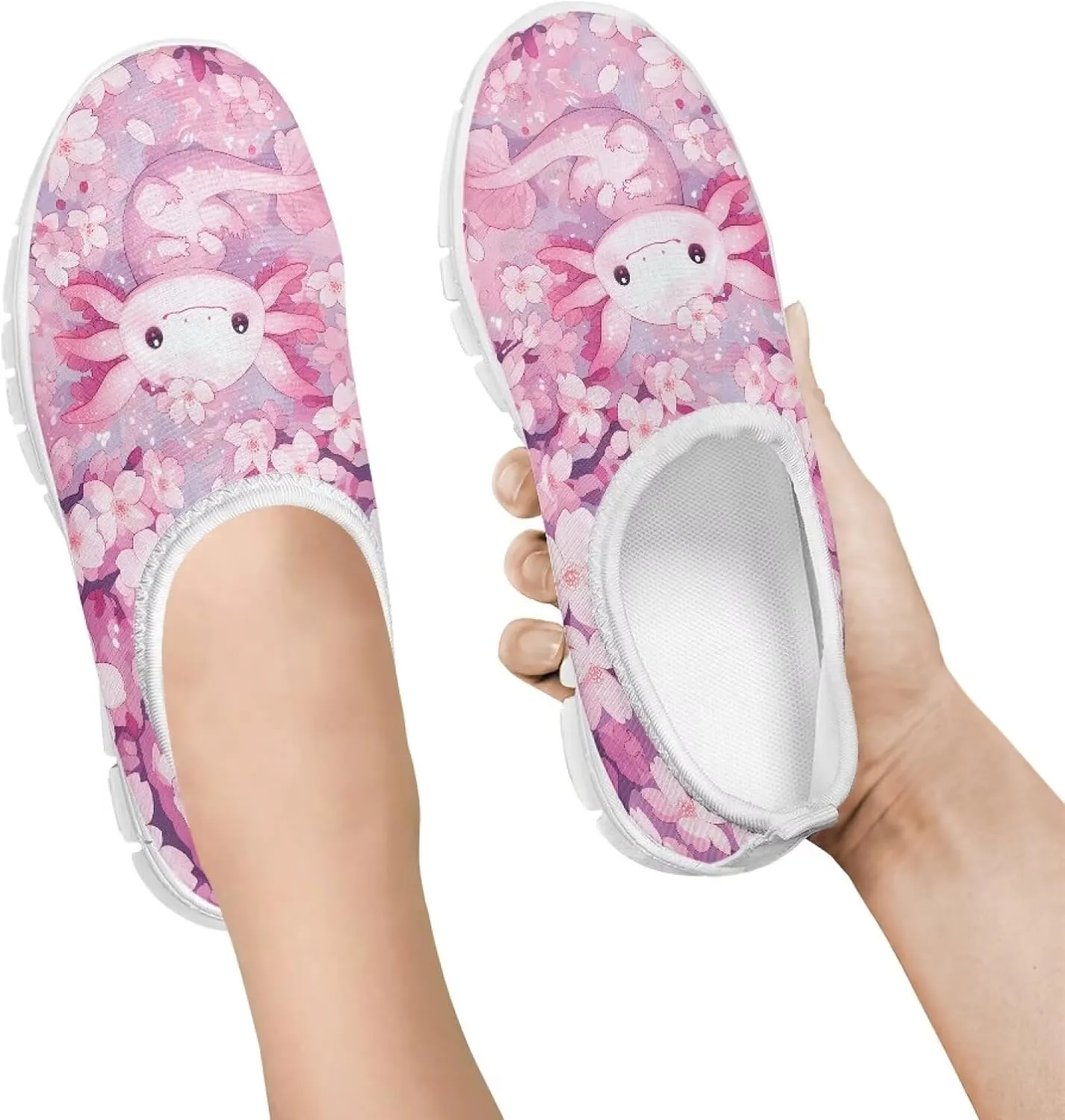 Girls Slip On Shoes Breathable Teen Girl Tennis Shoes for Outdoor Activities