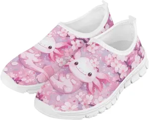 Girls Slip On Shoes Breathable Teen Girl Tennis Shoes for Outdoor Activities