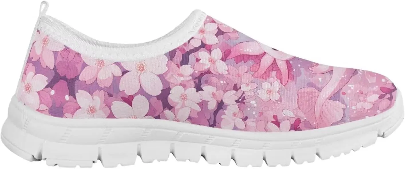 Girls Slip On Shoes Breathable Teen Girl Tennis Shoes for Outdoor Activities