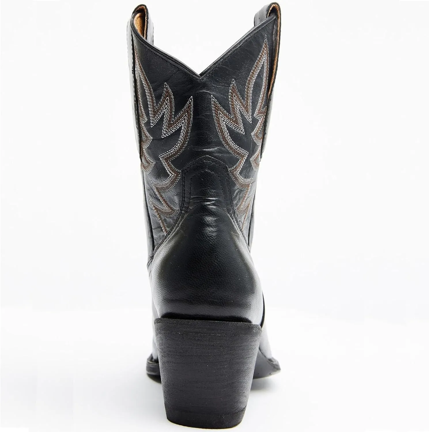 GORBINETI Women's Ankle Cowgirl Boots Pull on Suede Cowboy Boots Chunky Block Heel Western Boots Mid Calf Sky Blue Cowboy Boots US 5-14