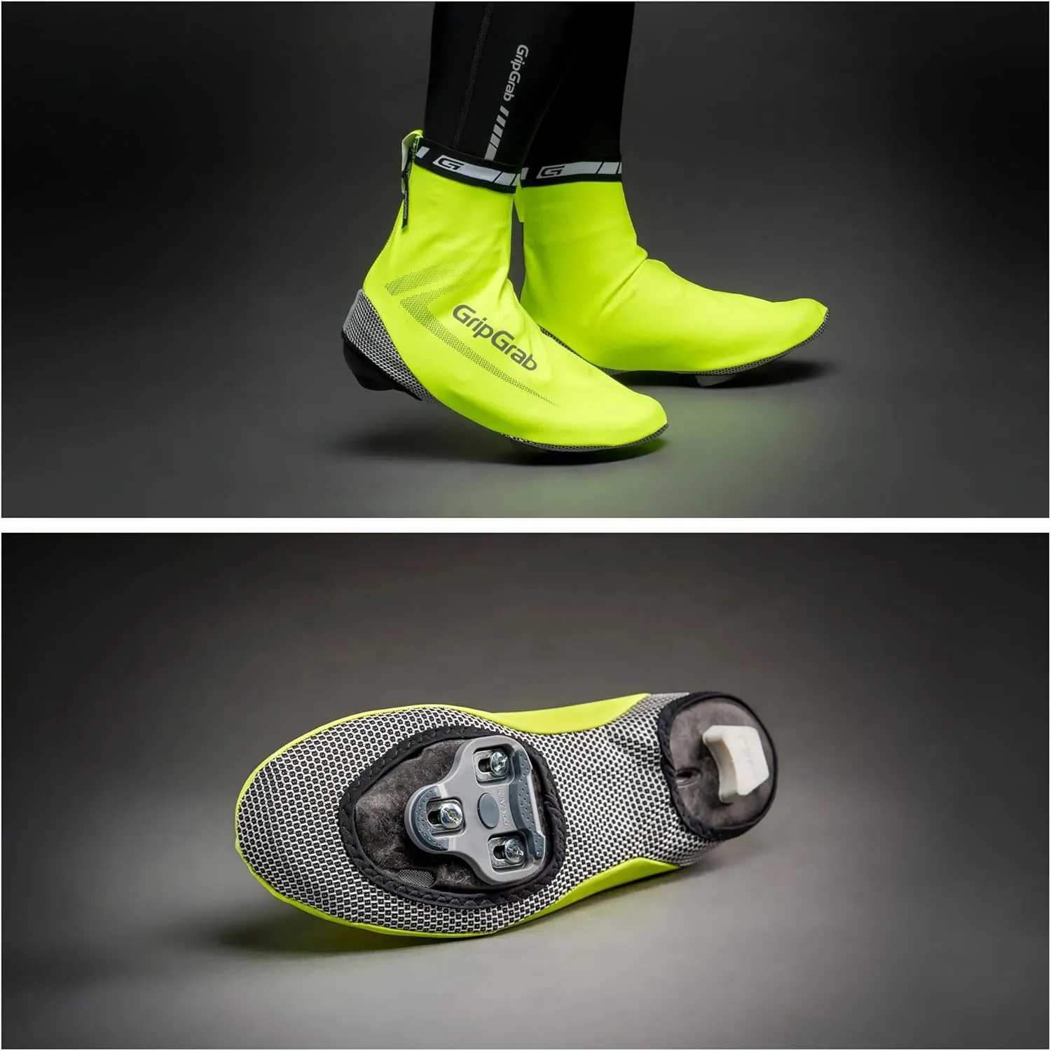 GripGrab RaceAqua Road Bike Waterproof Cycling Shoe Covers Rain Aero Overshoes Windproof Sleek Tight Fitting Gaiters