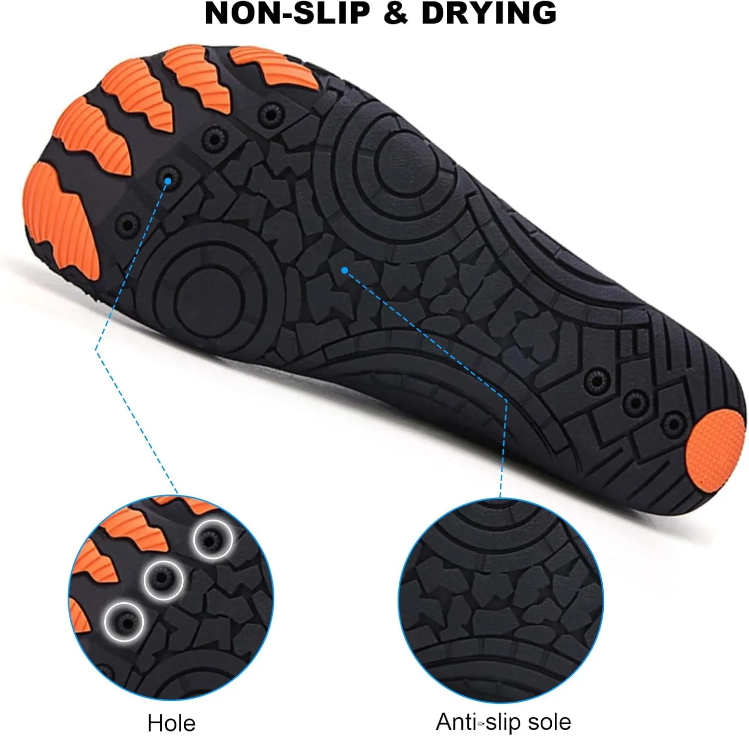 Grounded Footwear for Women, Grounded Footwear for Men with Neuropathy, Grounded Hike Barefoot for Womens Mens Waterproof Trail Running Healthy & Non-Slip Barefoot Shoes